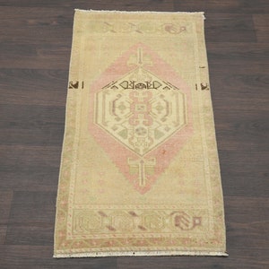 2x3 Handmade Rug,Oushak Small Rug,Turkish Bathroom Rug,Floor Rug,Bathroom Rug,Boho Rug,2x3 Small Rug,Entry Rug,Vintage Rug,2x3 Rug,O-211