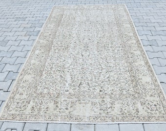 5x9 Vintage Rug,Oushak Carpet,Handmade Rug,Bedroom Rug,Oushak Rug,Large Rug,Wool Rug,Floor Rug,Turkish Area Rug,Area Rug,5x9 Rug,S-1125