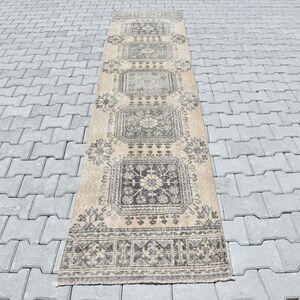 3x11 Oushak Rug,Kitchen Rug,Turkish Runner Rug,Oushak Runner Rug,Rug,3x11 Rug,Runner Rug,Handmade Rug,3x11 Turkish Rug,Wool Runner Rug,M-237