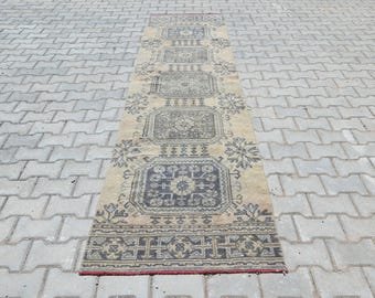 3x11 Rug,Runner Rug,Oushak Runner Rug,3x11 Vintage Runner,3x11 Runner Rug,Turkish Runner Rug,Hallway Runner Rug,Wool Runner Rug,B-3116