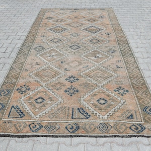 5x11 Oushak Rug,5x11 Turkish Rug,5x11 Vintage Rug,Handmade Rug,Anatolian Rug,Oushak Area Rug,Wool Rug,Turkey Rug,Turkish Vintage Rug,A-1430