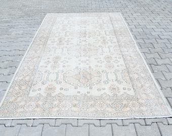 6x9 Area Rug,Vintage Area Rug,Handmade Rug,6x9 Turkish Rug,6x9 Vintage Rug,Floor Rug,Oushak Area Rug,Turkish Area Rug,6x9 Rug,Rug,S-2486