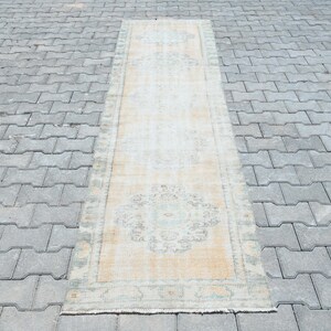 3x10,Turkish Runner,Oushak Runner Rug,Vintage Runner,Handmade Runner,3x10 Vintage Rug,3x10 Turkish Runner,Kitchen Runner Rug,Runner,B-3408