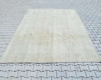 8x11 Handmade Rug,8x11 Turkish Rug,8x11 Vintage Rug,Oversize Rug,Large Area Rug,Home Area Rug,Anatolian Rug,8x11 Oushak Rug,Neutral,P-540
