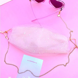 Convertible FaceMask Sonnenbrille Halskette Kette Halter