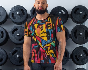 Ben Franklin All-Over Print Men's Athletic T-shirt