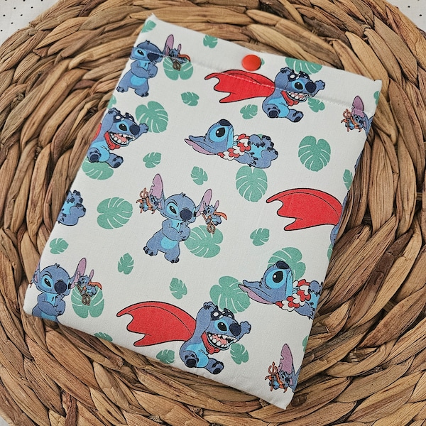 Lilo and stitch Kindle Paperwhite sleeve, Kindle Basic sleeve, Kindle Oasis Sleeve, with snap closure, e-reader case