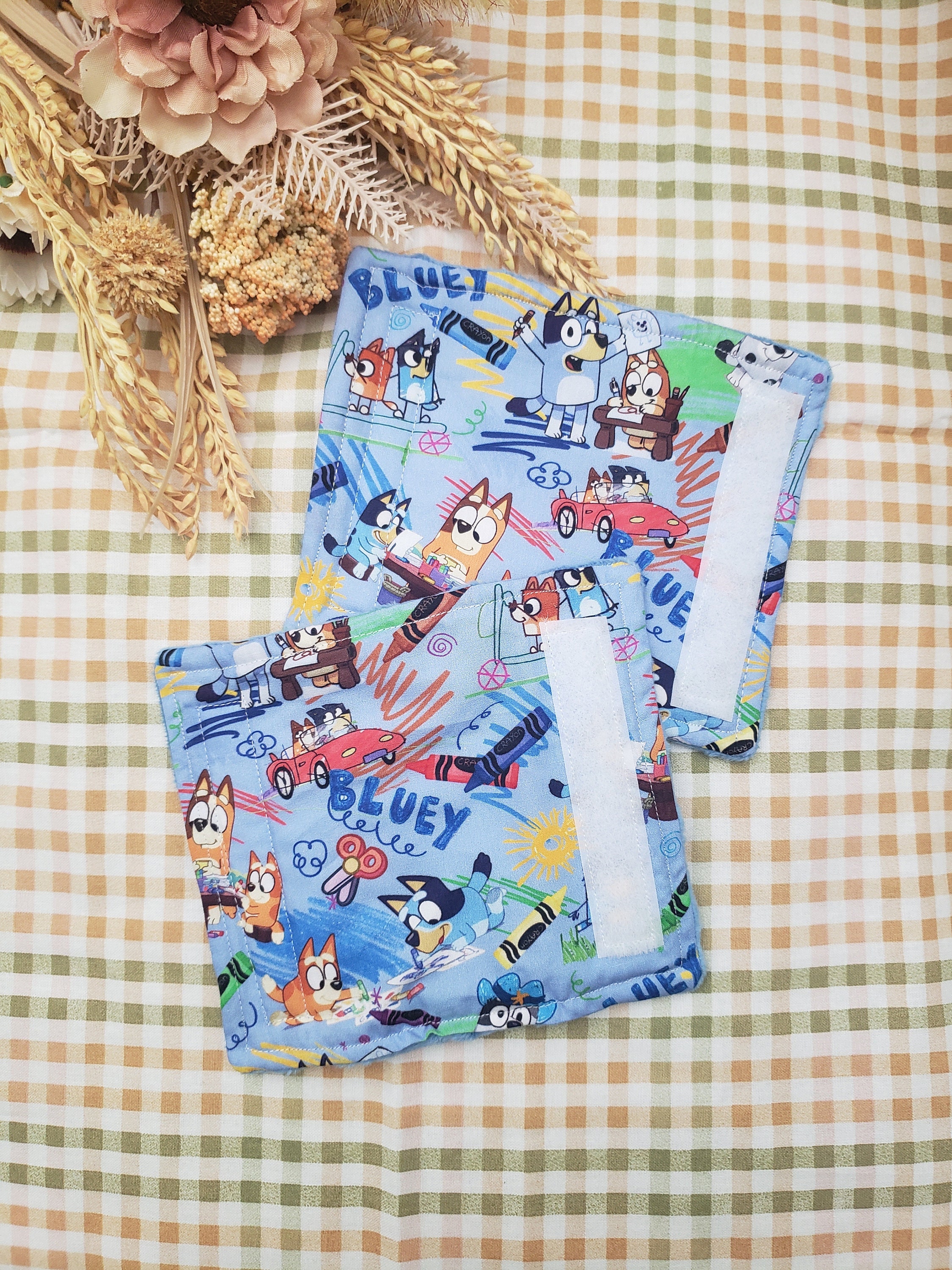 Bluey Baby Car Seat Belt Covers Backpack Straps Covers Car Etsy