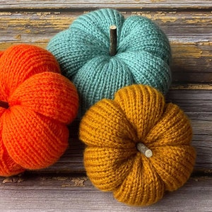 2 Knitting Patterns Bundle Pumpkin Patterns image 3