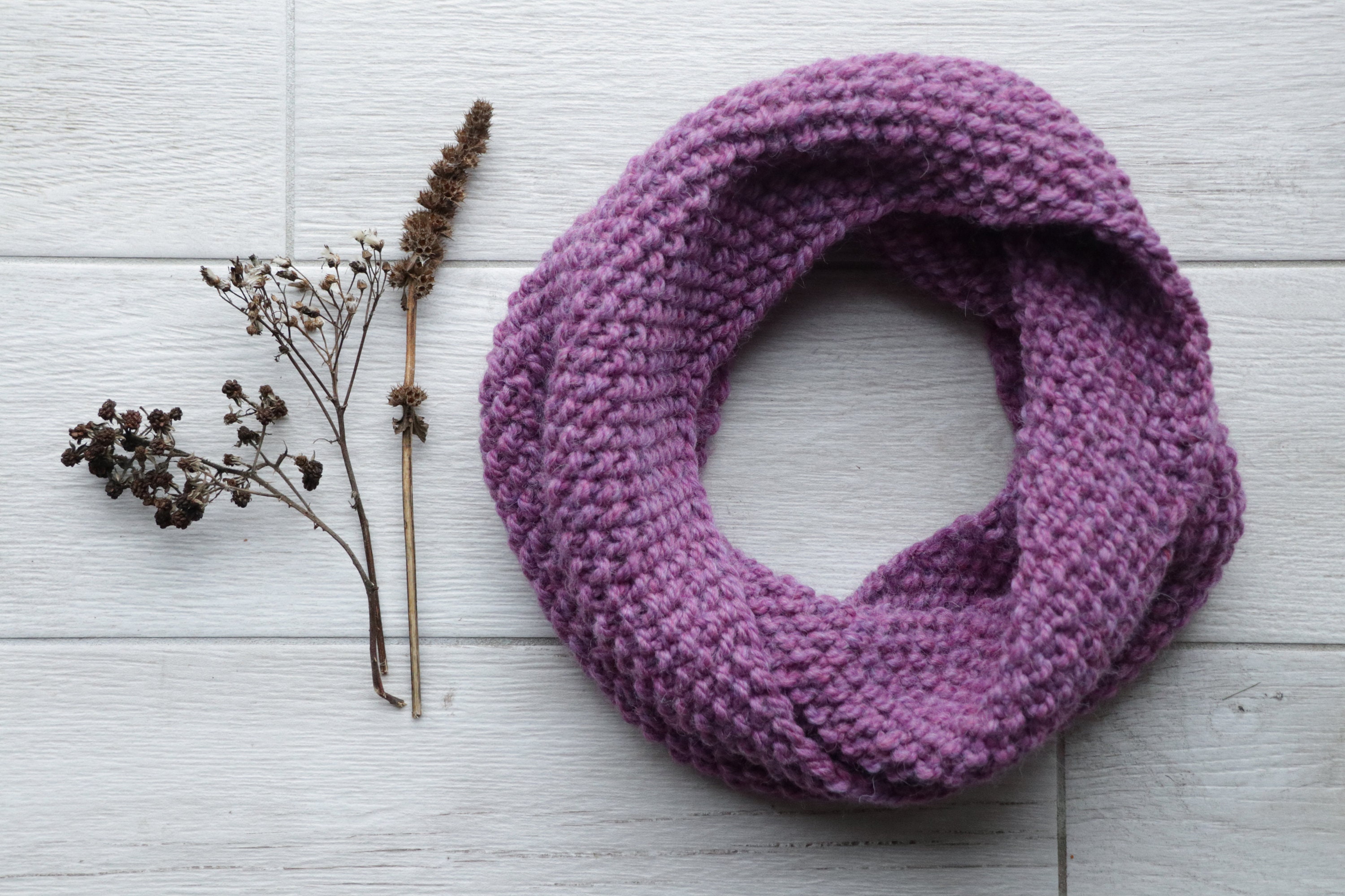 KNIT KIT Spilled Rice Neck Warmer Etsy UK