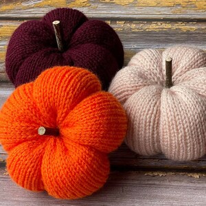 2 Knitting Patterns Bundle Pumpkin Patterns image 2