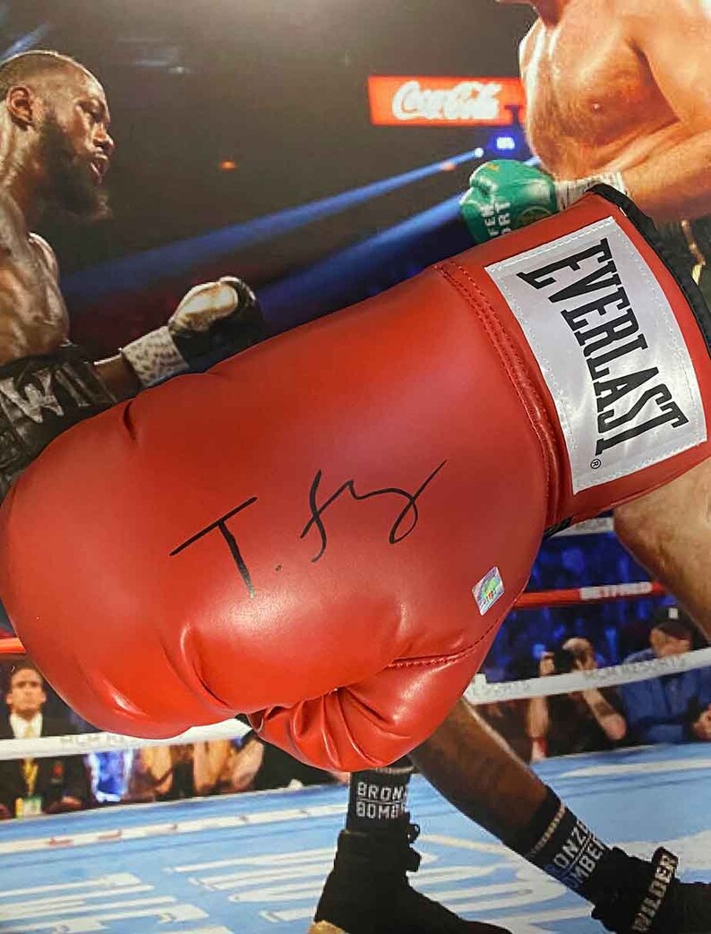 Authentically Signed Tyson Fury Framed Boxing Glove Etsy