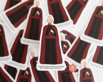Archbishop Fulton Sheen sticker, Catholic Vinyl Sticker, Laptop Sticker, Die Cut Sticker, Macbook Decal, Christian Sticker, Lettering