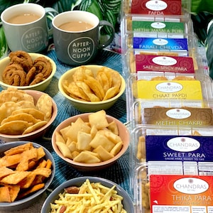 3 x Indian Savoury Snacks, Handmade, Tasty Diwali, Eid, Wedding  Mendhi Gift Ideas,