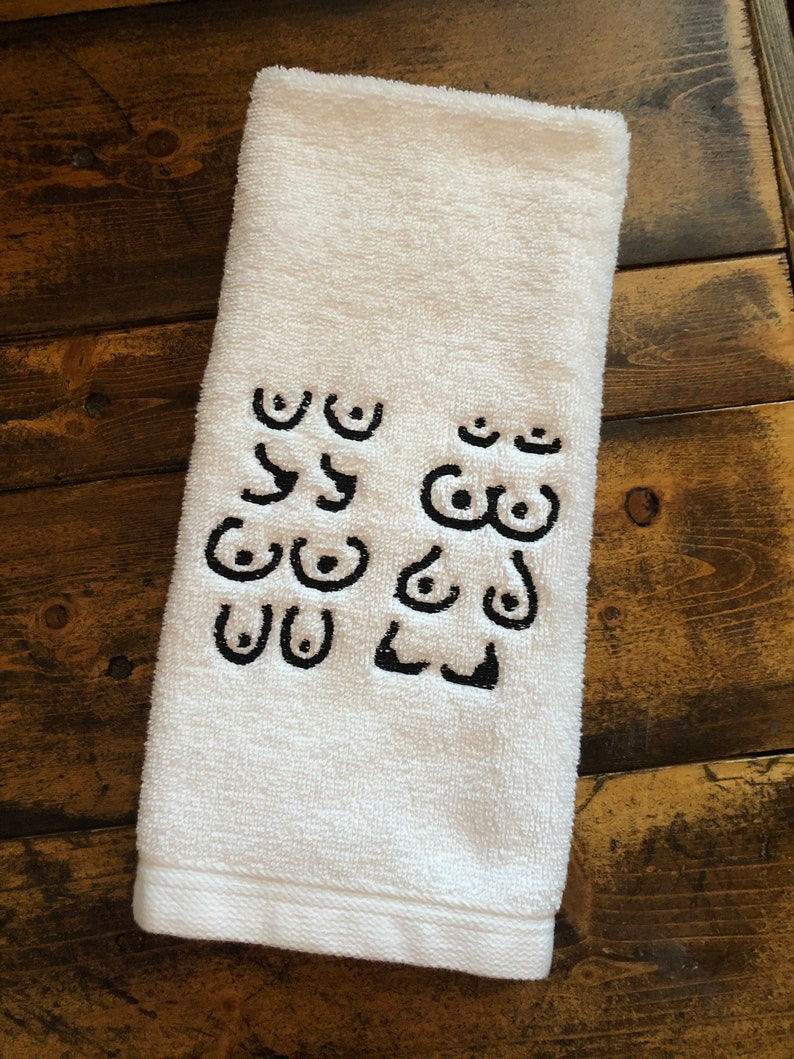 Embroidered Boob Towel 