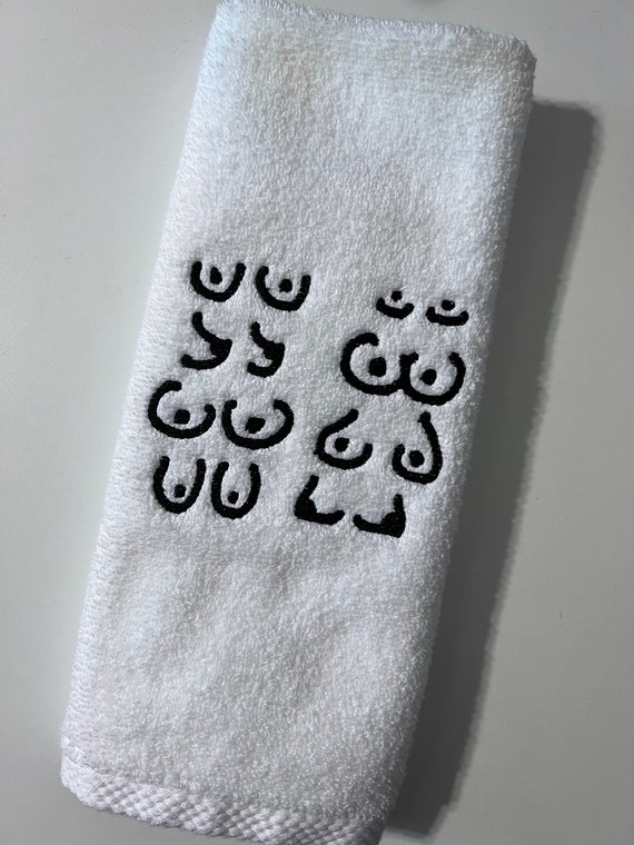 Embroidered Boob Towel 