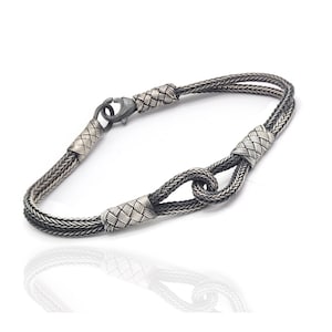 1000 Sterling Silver Kazaziye Bracelet 201022305, Handmade Bracelet Jewelry Made of 1000 Sterling Silver