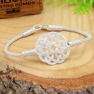 1000 Sterling Silver Kazaziye Bracelet 201022320, Handmade Bracelet Jewelry Made of 1000 Sterling Silver