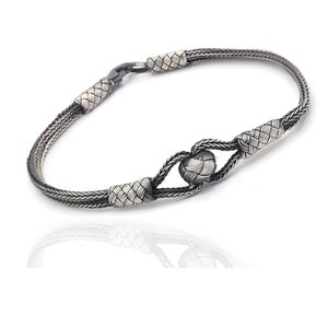 1000 Sterling Silver Kazaziye Bracelet 201022306, Handmade Bracelet Jewelry Made of 1000 Sterling Silver