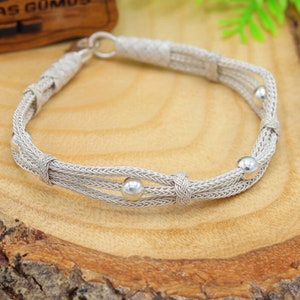 1000 Sterling Silver Kazaziye Bracelet 201022316, Handmade Bracelet Jewelry Made of 1000 Sterling Silver