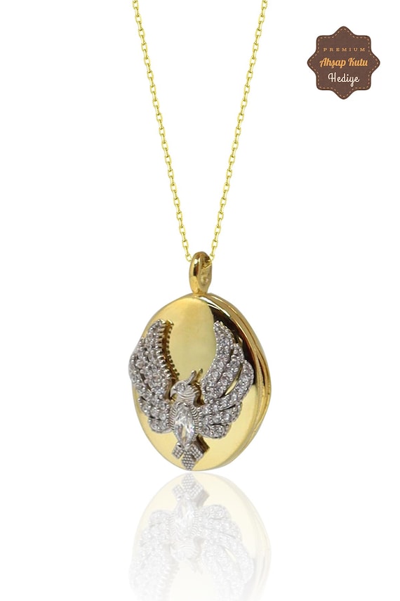 Alya Phoenix Gold Plated 925 Sterling Silver Women's Necklace