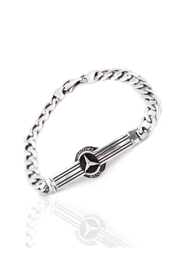 Pulsera Mercedes Benz Modelo Plata de Ley 925 201022362 Etsy Espana