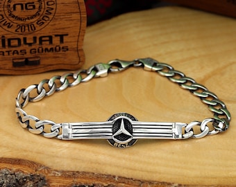 Mercedes-benz Model 925 Sterling Silver Ring and Bracelet
