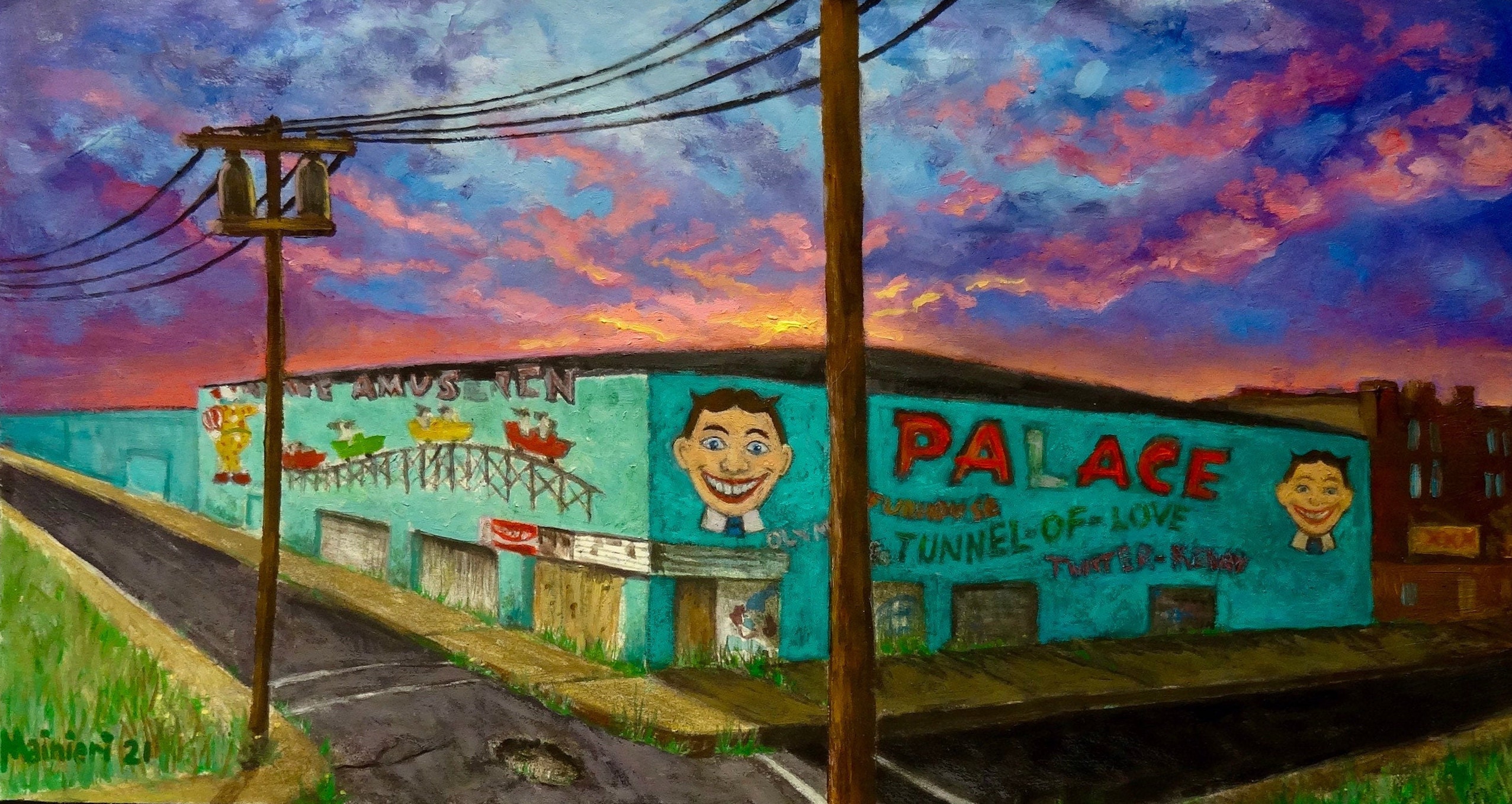 Asbury Park Palace Amusements Tillie Limited Edition Art Etsy Canada