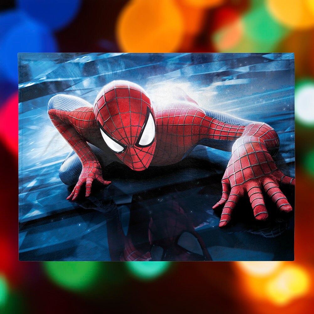 Spiderman Kapuzenpullover Für Jungen - Weicher Fleece Bademantel