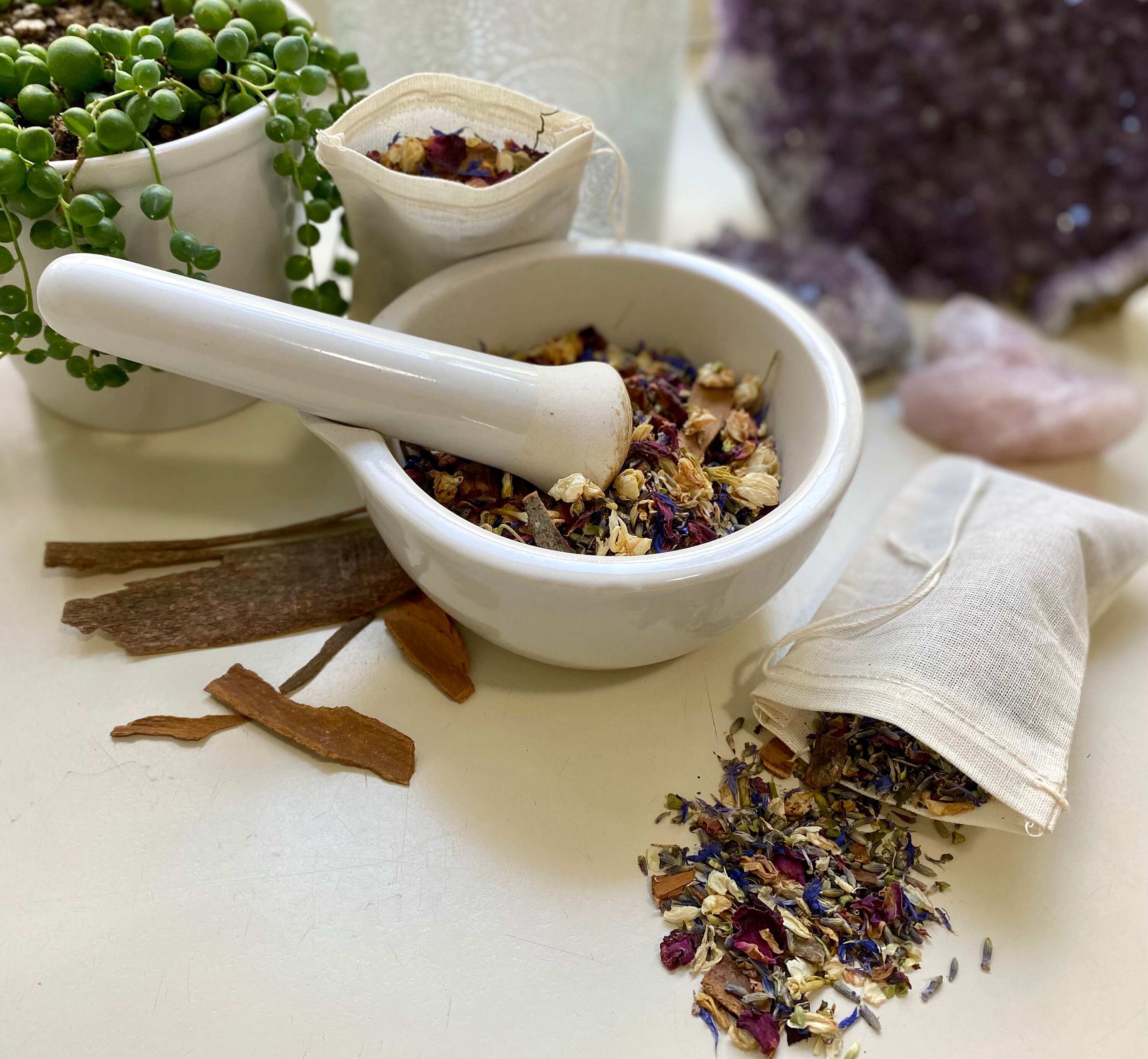 Awaken Sensuality Herbal Bath Soak Tub Tea 3x5 Reusable Etsy