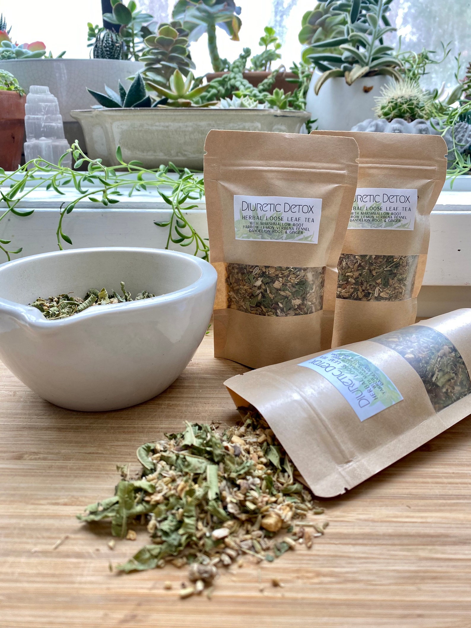 Diuretic Detox Tea Herbal Tea Blend Water Retention Etsy