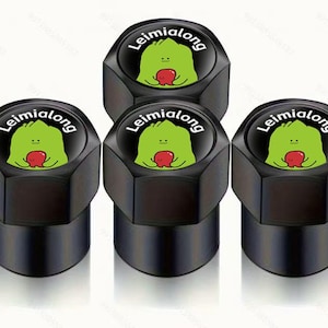 Cute & Fun Cartoon Valve Stem Caps for Cars, Bikes, Motorcycles, Original Design Dustproof Air Valve Caps for Wheels (Set of 4)