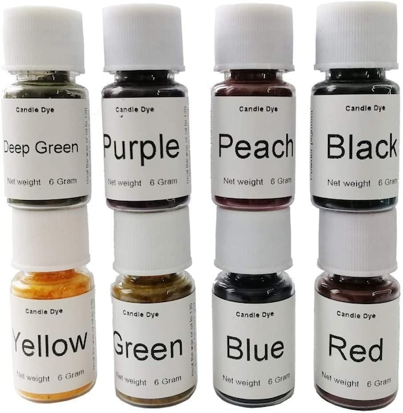 Soy Candle Dye: Highly Concentrated, 8 Colors