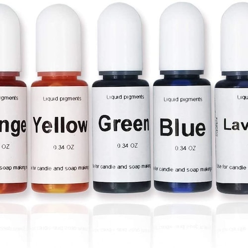 7colors Candle Dye Candle Making Liquid Colorants Dye Colorant Etsy