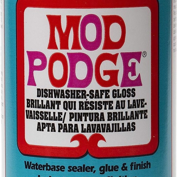 Mod Podge Scellant à base d'eau lavable au lave-vaisselle, colle et finition (16 oz), CS25139 Brillant