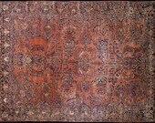 Antique Persian Lilihan Carpet