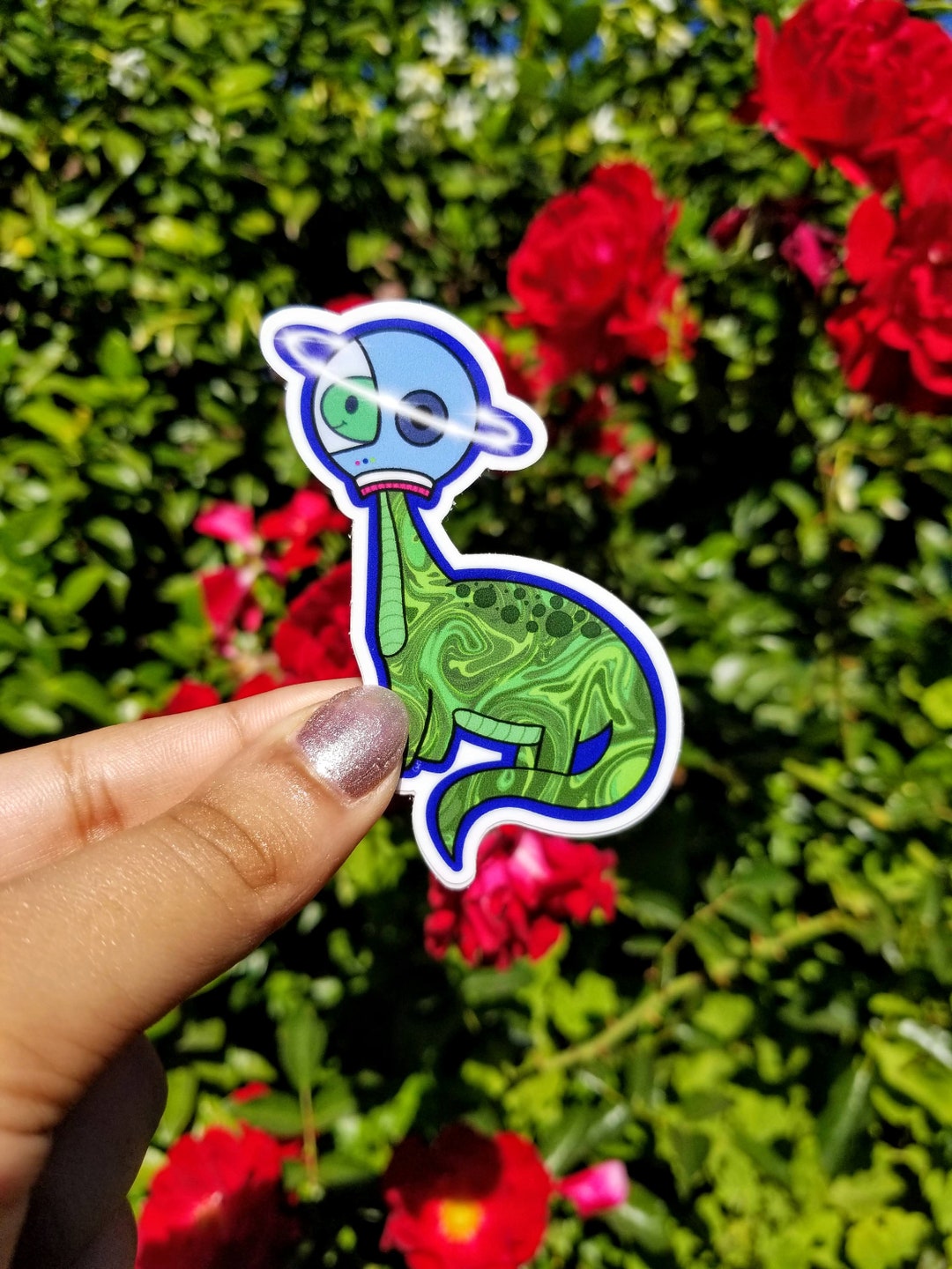 Dinosaur Time Rover Sticker Astronaut Dinosaur Sticker - Etsy