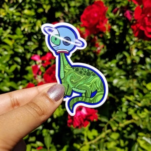 Astronaut Dinosaurier Sticker