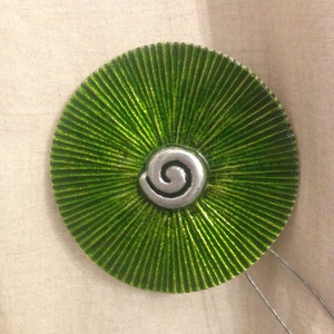 Extra langer Magnetischer Vorhang Raffhalter / Holdback - Aluminium Style (Grün)