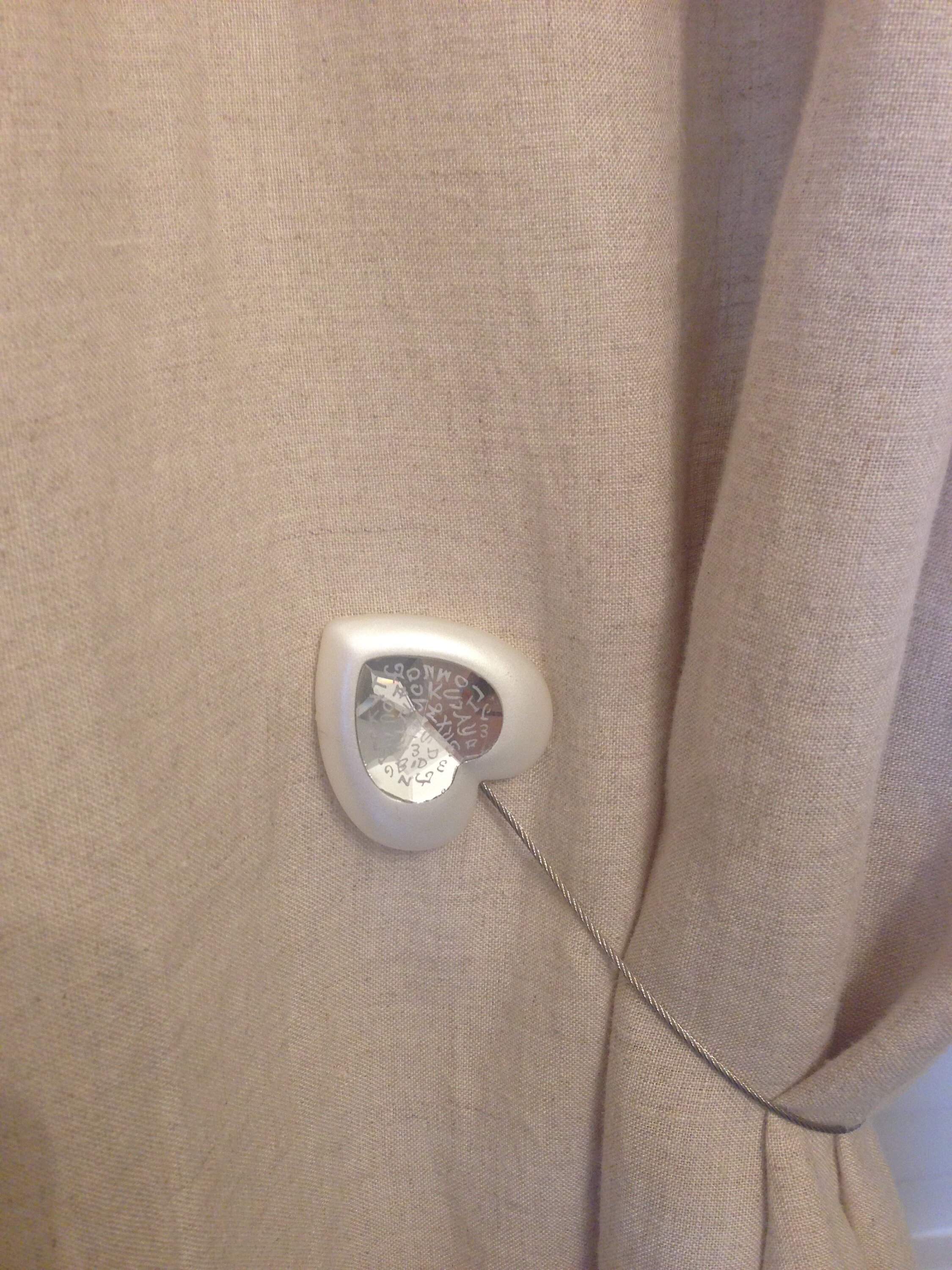 Curtain Tieback / Holdback Heart Style ivory With Etsy UK