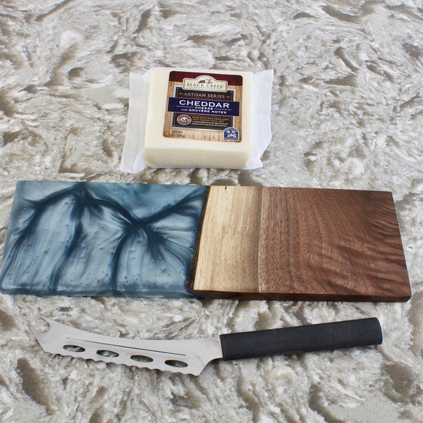 Cheese Lover Gift | Charcuterie Board | Cheese Board | Cheese Tray | Blue Wedding Gift | Gift for Host | Housewarming Gift | Farmhouse Gift
