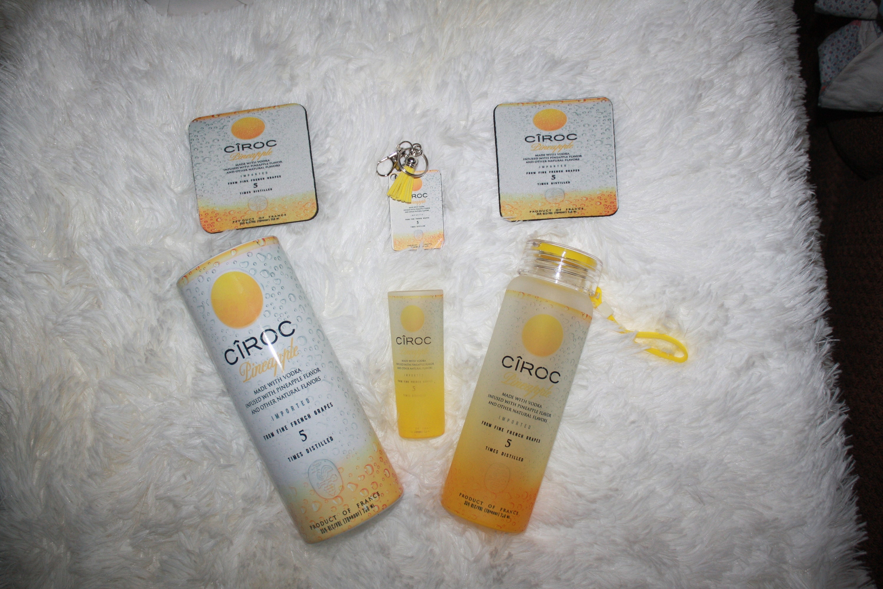 CIROC Vodka Yellow Pineapple Tumbler Set. 20oz Tumbler 17oz Etsy