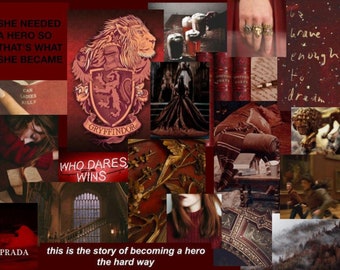 Featured image of post Gryffindor Aesthetic Harry Potter Collage Wallpaper : Harry potter aesthetic — gryffindor common room.