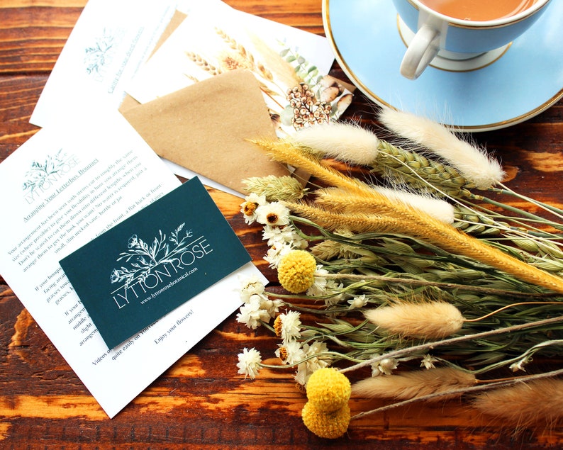 Dried Letterbox Flowers Vintage Style Stem Assortment in Etsy UK