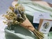 Dried flower bouquet in blue and green, Echinops & Lagurus Bunny Tails, Thistle Meadow, MINI, Midi and Large Sizes available 
