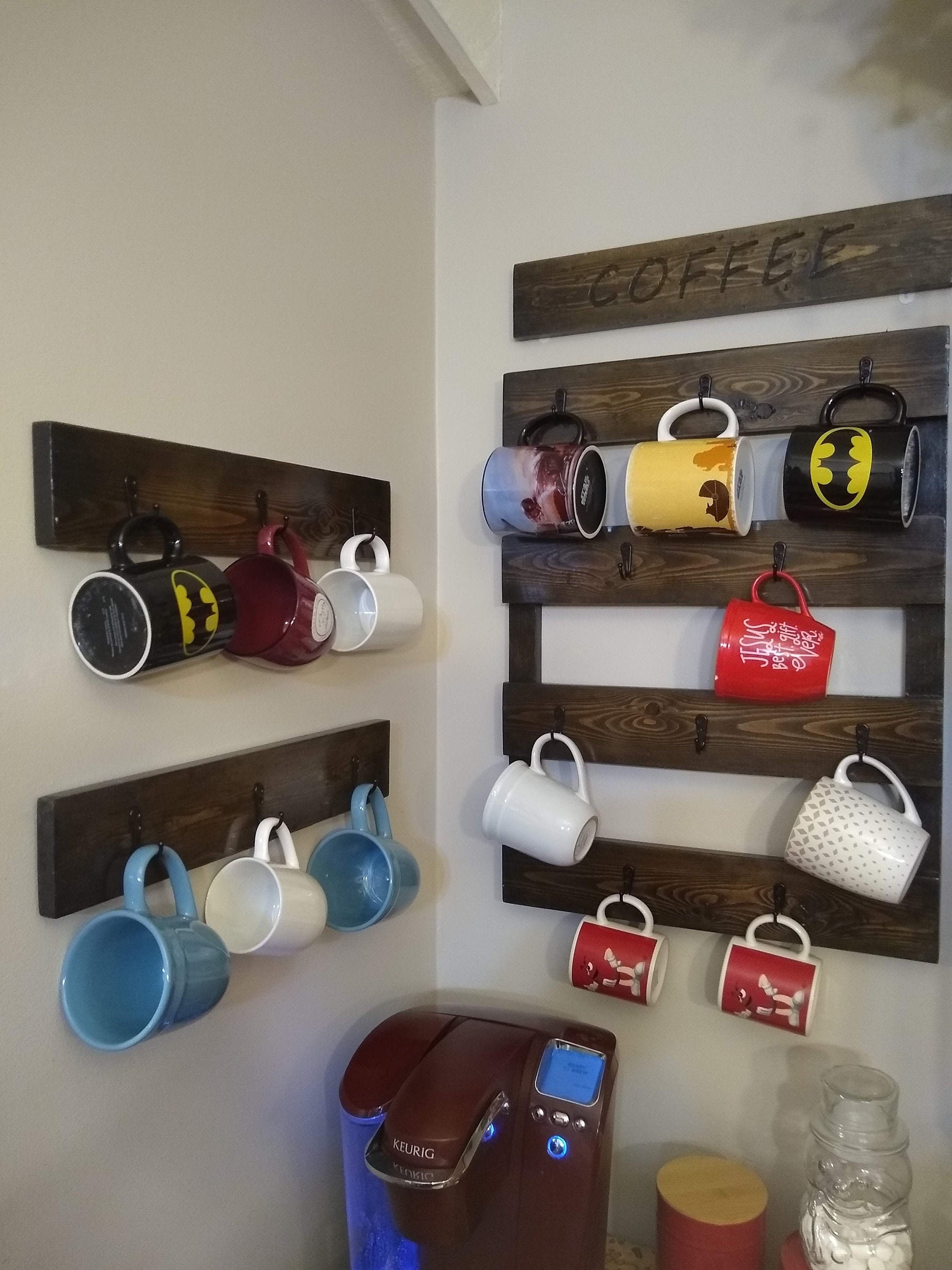 Personalisierte Espresso Kaffee tassenständer rustikal | Etsy