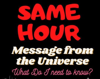 Mensagem do Universo na Mesma Hora: Leitura de Tarot Oráculo - O que preciso saber? Psíquico - Amor/Geral/Carreira - Rápido e Barato - Emergência