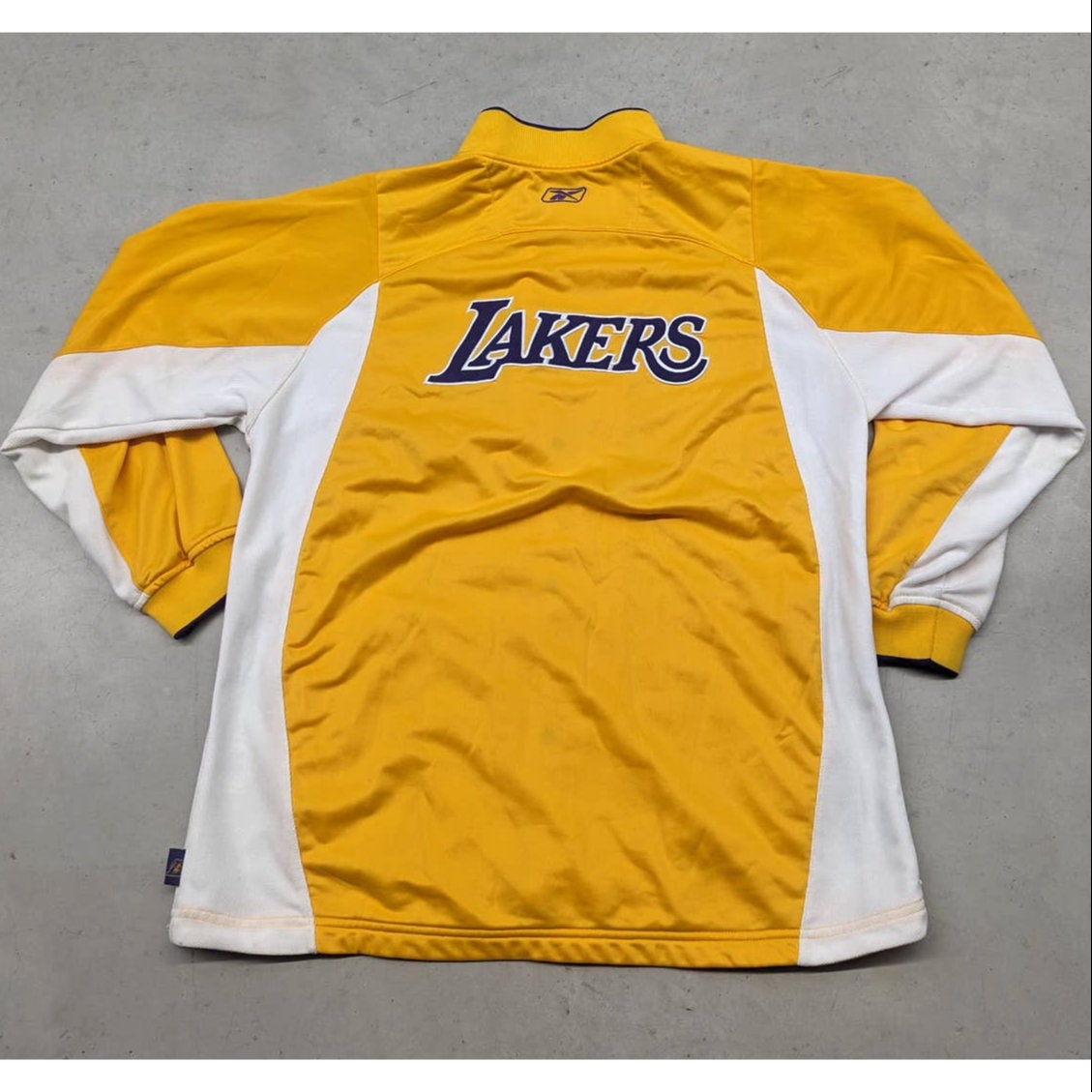 希少 NBA レイカーズ ウォームアップジャージ シューティング 刺繍 NIKE - NIKE レイカーズ ウォームアップジャージ セットアップ Lakers