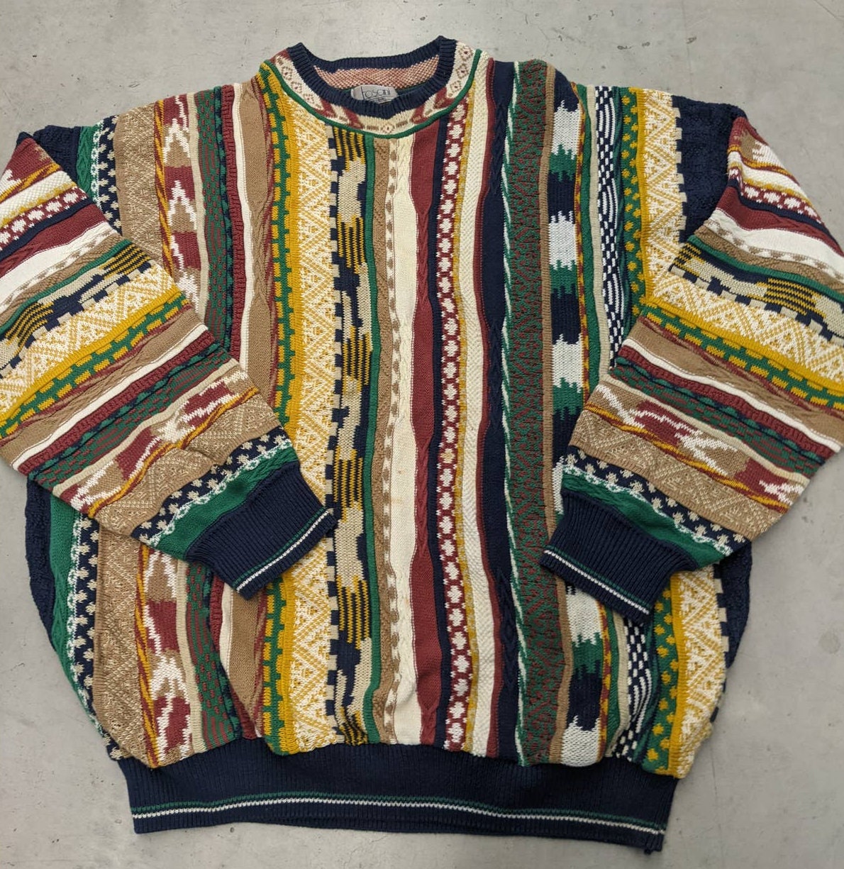 90s SANDFORD 3D Knit ! Vintage