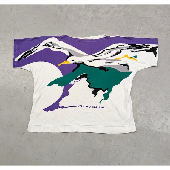 Rare Vintage 90s Poi by Krizia Flying Goose T-shirt - Etsy